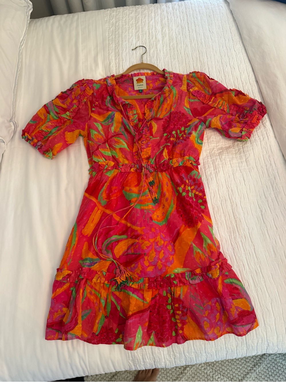 FARM RIO Fruit Brush Mini Dress